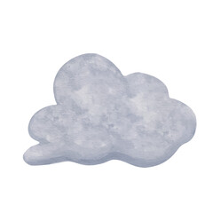Dark thundercloud. Vector graphics