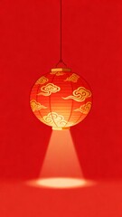 A traditional red pa