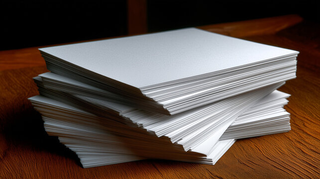 Pila di fogli bianchi