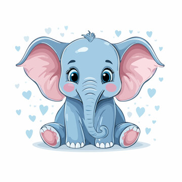 Elefant - Cartoon Comic Stil