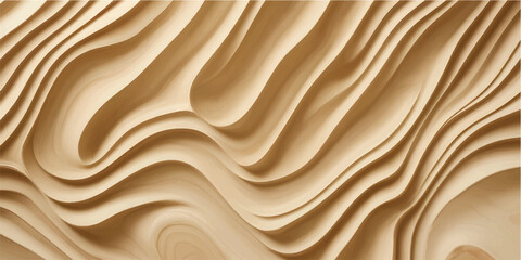 Wood grain and golden silk textile pattern create a luxury fabric backdrop with soft, flowing curves and light