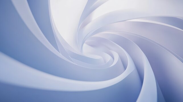 Abstract blue spiral vortex with swirling curves