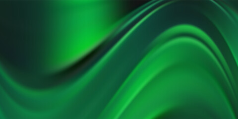 modern digital graphic design technology futuristic creative dark black background with green bright abstract light soft lines simple template wallpaper