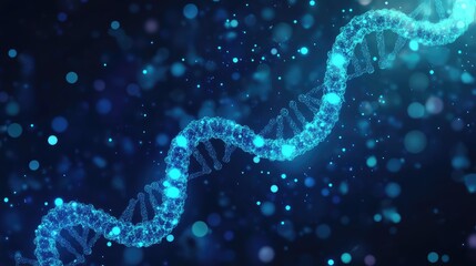 Dna structure forming digital double helix strand