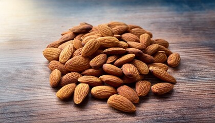seasoned almonds served on a wooden surface perfect for a healthy snack