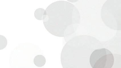 Abstract light gray and white circles on a white background