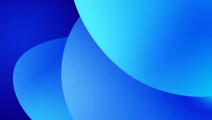 Abstract flowing gradient of bright blue and cyan curves on a dark blue background