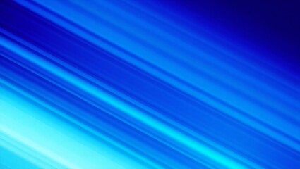 Abstract blue and cyan light streaks flowing diagonally across a dark background