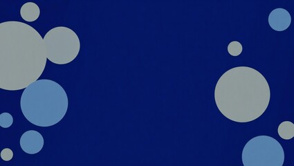 Abstract blue background with scattered light blue and gray circles