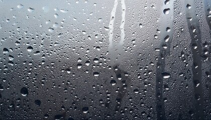 abstract textured background with moisture and raindrops on glass surface