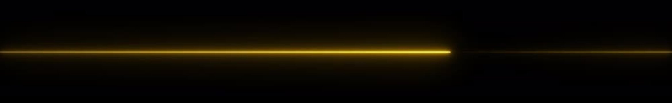 Futuristic Abstract Blue Neon Glowing Laser Lines widescreen Transition &ndash; Shiny Saber Animation Moving Left to Right direction neon line on Black Background. 4k