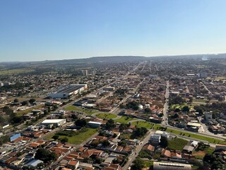 Aerial view of Aparecida de Goiania city. Aparecida de Goiania, Goias State, Brazil 