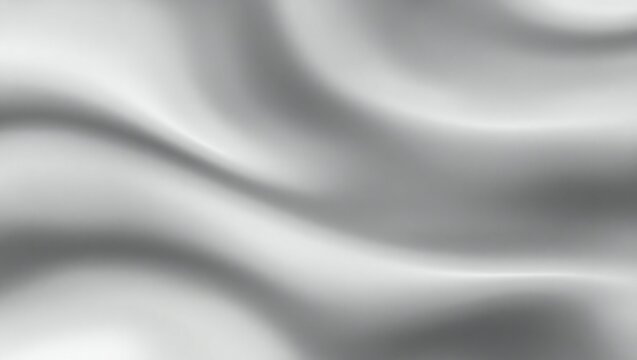 Abstract flowing silver fabric texture with soft light and shadow
