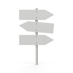 Clean white hanging signboard