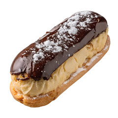 Eclair on transparent background Eclair on transparent background