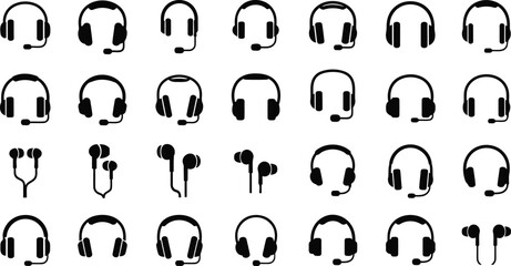 Headphones and Headsets Audio Device Icons