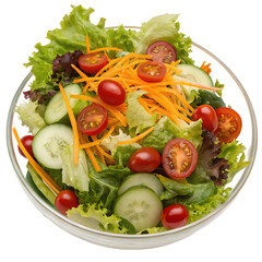 Garden Salad on transparent background