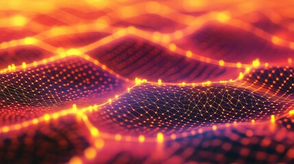 Data network connection visualizing digital technology landscape