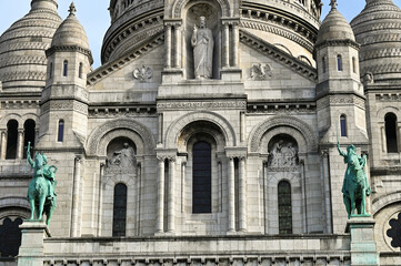 The Basilica of the Sacred Heart (Sacr&eacute;-Coeur) detail, Paris, France