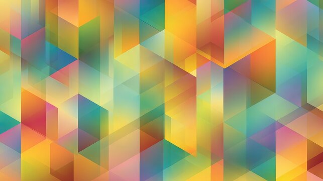Abstract geometric pattern background showing colorful transparent shapes