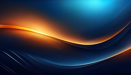 abstract dark blue gradient background with orange light