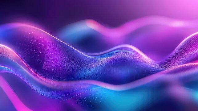 Digital wave pattern creating abstract blue purple background