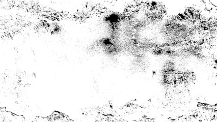 Abstract illustration surface dust and rough dirty wall background. Black and white grunge urban texture vector with copy space. 