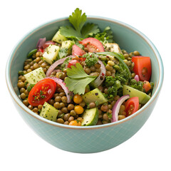 Lentil Salad on transparent background
