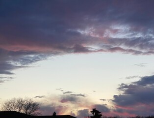 sunset in the clouds