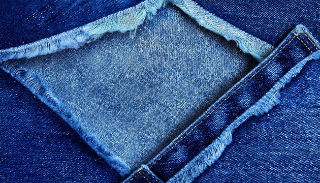 blue denim fabric patchwork texture