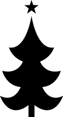 Christmas tree, spruce, pine icon vector image. Christmas tree icon decor and new year fir illustration. New year spruce sign. Fir-tree symbol. Linear Christmas tree icon design.