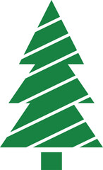 Obraz premium Christmas tree, spruce, pine icon vector image. Christmas tree icon decor and new year fir illustration. New year spruce sign. Fir-tree symbol. Linear Christmas tree icon design.