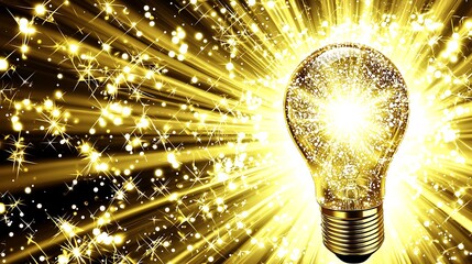 Warm yellow tones and glowing light creating a sense of inspiration and motivation