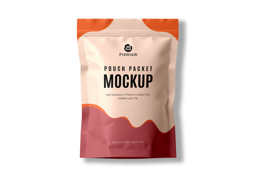 Pouch Packet Mockup Template