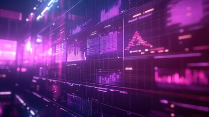 Digital interface displaying financial data and analytics