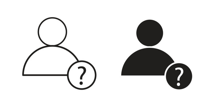 Anonymous icon Isolated flat vector in outline collection on white background