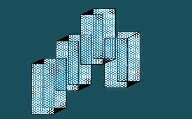 Perforated Perspective
Halftone Grid Abstraction