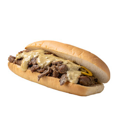 Philly Cheesesteak on transparent background