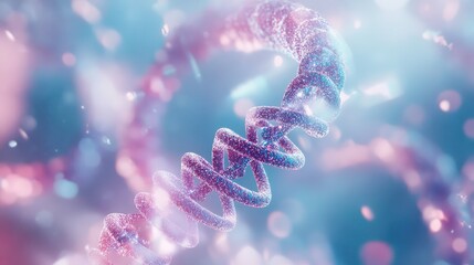 Dna double helix structure representing genetics and science