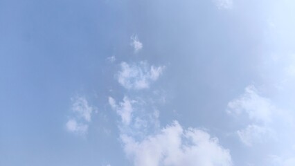 Soft clouds in a blue sky