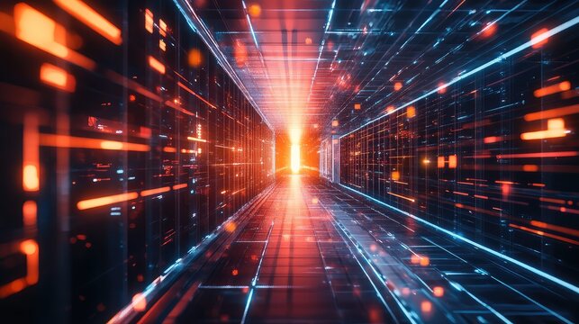 Digital data stream transferring through abstract network tunnel