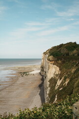 Plage et falaises à Veules-les-Roses en Normandie, France, Europe