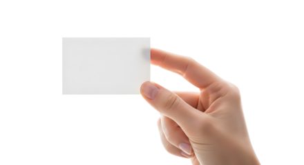 Hand Holding Blank White Business Card A Clean and Minimalist Design Concept for Presentation and Branding