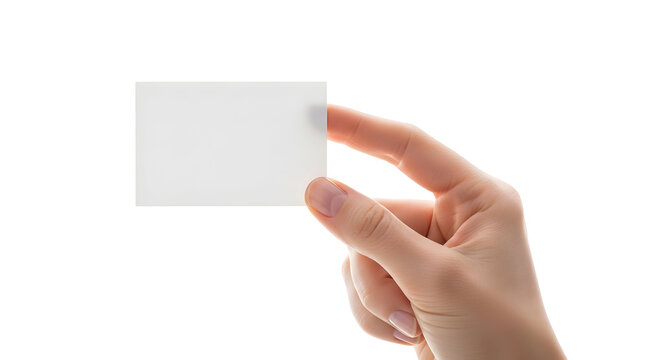 Hand Holding Blank White Business Card A Clean and Minimalist Design Concept for Presentation and Branding