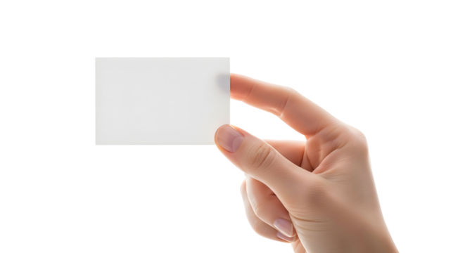 Hand Holding Blank White Business Card A Clean and Minimalist Design Concept for Presentation and Branding