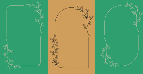 Set of hand drawn vector flowers, tropical leaves, plant, wildflower, rose. eucalyptus. branches. Collection of botanical silhouette element .Vector illustration.