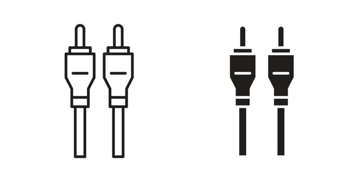 RCA icon Isolated flat vector in outline collection on white background