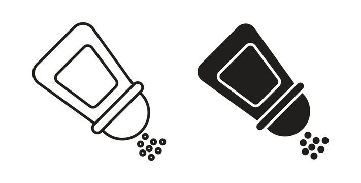 Salt icon Isolated flat vector in outline collection on white background