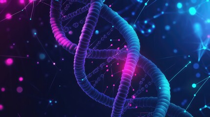 Dna helix structure representing science, genetics, and biotechnology