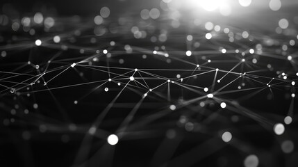 Global network connecting nodes with data transmission lines